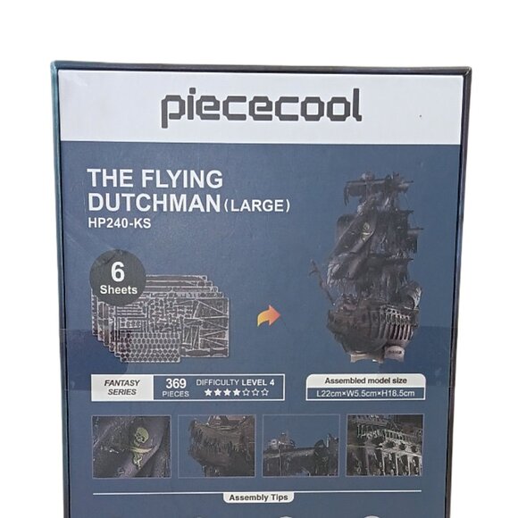 Piececool The Flying Dutchman Metal Model Kit Adult 3D Puzzle Pirate Ship New - Picture 4 of 6